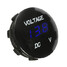 Mini Waterproof LED Digital Display Voltmeter 12V Motorcycle Round Boat Yacht Panel Meter Car - 6