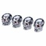 Style Skull Accessories Cup Car Wheel Tire Valve 4pcs Decoration - 5