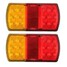 12LED 12V Light Pair Stop Rear Tail Indicator E-Marked Trailer Truck - 3