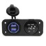 Car Charger Dual USB LED Digital Display Voltmeter Port DC12-24V Waterproof - 2