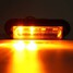 Truck Flashing LED Waterproof Car Light Amber Flash Emergency Strobe White DRL - 8