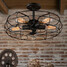 Minimalist Iron Lighting Chandelier Loft Personality Lamps Fan Industrial - 3