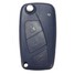 Blue Car Key Shell Case Fiat FOB 3 button Panda Punto Bravo - 1