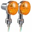 4pcs Bulb Light Universal Motorcycle Turn Signal Lamp Amber Indicatior - 11