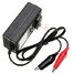 Black Rechargeable Red Clip Alligator Lead Acid Sealed Car Battery Charger 6V - 3