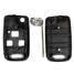 Yaris AVENSIS Button Folding Remote Key Fob Case Shell Blade For TOYOTA - 4