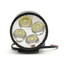 Aluminum Motorcycle 4LED White Headlight DC Spot 12V-80V - 4