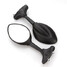 10mm Motorcycle Black Street Bike Honda CBR600 Kawasaki Mirror - 1