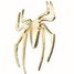 Marker Golden Motorcycle Spider Badge Emblem Shape Auto 3D Car Sticker Decal - 7