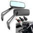 Universal 8MM 10MM Aluminum Motorcycle Rectangle Rear View Side Mirror - 2