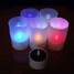 Color Changing Rechargeable Led Flameless Candle Lamp Solar Powered - 1
