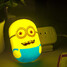 Children Light Led Birthday Gift Cute Minions Control Wall Lamp - 3