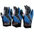 Cycling Bike Silicone Finger Warm Gloves Long Gel Bicycle Blue Full - 3