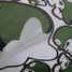 decorative sticker Motorcycle Helmet Green Skeleton Head - 4