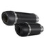 Carbonfiber Exhaust Muffler Pipe Style Short Universal Motorcycle 38-51mm Silencer Long - 3
