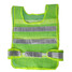 Waistcoat Traffic Security Vest Reflective Green Mesh Stripes 2Pcs - 3