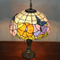 Light Painting Resin Table Lamp Glass Pattern Tiffany - 4