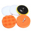 Sponge Polishing Pad 5pcs Wave Drill Adapter Waxing 5inch Disc Wool Ball - 2
