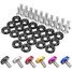 20pcs CNC Aluminum Dress Up Engine Bumper Fender Washer Kit Bolt - 1