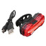 Bike USB Rechargeable Safety Warning Tail Rear Modes Bicycle Cycling Light Flash High Low Beam - 4