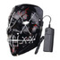 Light Different Black Fancy LED Face Creepy Colors Mask Toys Costume Party Halloween - 5