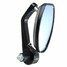 8inch Honda Yamaha Oval Side Handlebar End Motorcycle Rear View Mirrors - 4