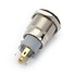 Blue LED Momentary Socket 5Pin 16mm 12V Push Button Switch Metal - 7