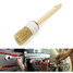 Round Wax Oil Brush Wooden Paint Coating Tool Kit Handle - 1