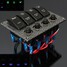 Marine Car Boat Waterproof Motor RV 4 Gang LED Rocker Switch Panel Circuit - 6