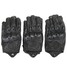 Touch Screen Gloves Riding Racing Bike Motorcycle Leather Protective Armor Black - 3