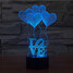 100 Decoration Atmosphere Lamp Led Night Light Love Star Novelty Lighting Wars 3d - 5