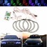 E38 E39 E46 5050 SMD Halo Ring Headlamp Kit BMW E36 LED Angel Eye RGB Light - 1