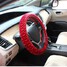 Short Autumn Grip Printing 38CM Car Plush Winter Steel Ring Wheel Cover - 7