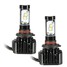 4000LM 40W White H11 LED Headlight Pair 6000K H16 - 5