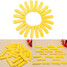 Plastic Yellow 20pcs Tire Rim Mount Protectors Demount Head Tire Changer Inserts - 3