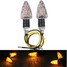 Universal Motorcycle Bike 15 LED Indicators Amber Turn Signal Lights Lamp - 1