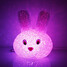 Crystal Rabbit Led Night Light Color Changing Usb Shaped - 8