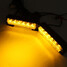 LED Amber Flashing Emergency Warning Light Strobe Lamp Switch Car Harness Pair - 8
