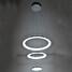 Acrylic Led Pendant Light Lighting Fixture Hanging 36w Ring Fcc - 4