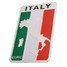 Emblem Decal Decoration Flag Aluminum Map Italy Badge Car Sticker Pair - 4