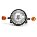 Mount Motorcycle Retro Bulb Chopper Turn Signal Lamp Cafe Racer Bobber Headlight