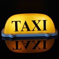 Magnetic Yellow Taxi Top DC12V Car Lamp Cab Roof Sign Light Large Size