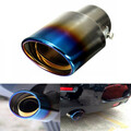 Modification Universal Car Auto Tail Pipe 1pcs Stainless Steel Exhaust Muffler