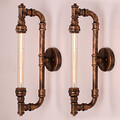 Wall Sconces Mini Style Traditional Retro Pipe Water Classic Metal