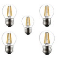 4w Cool White 400lm 5pcs E27 Filament Lamp G45 Ac220v