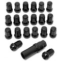 Steel 20pcs Tuner Rims M12X1.5 Car Wheels Lock Extended Kit With Key Lug Nuts