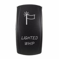 Backlit Ranger UTV 12V Whip Polaris RZR Blue Rocker Switch Lighted