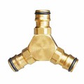 3 Way Hose 14mm Hose Pipe Connector Copper