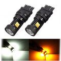 2Pcs Car Turn Signal light T25 Daytime Running Light SMD LED Amber White