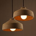 Color Retro Pendant Light Ceiling Cement Grey